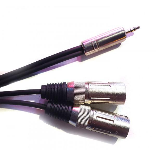 Cablu Jack 3.5 - 2xXLR 3M eXpertCable