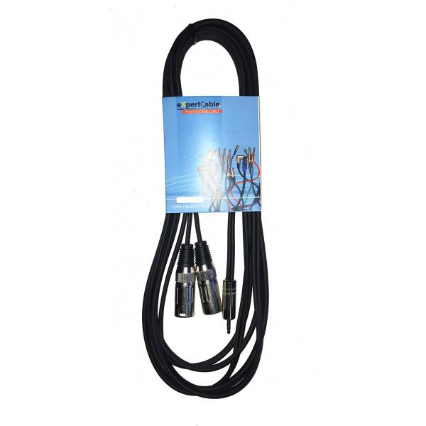 Cablu Jack 3.5 - 2xXLR 3M eXpertCable - Cablu Jack 3.5 - 2xXLR 3M eXpertCable