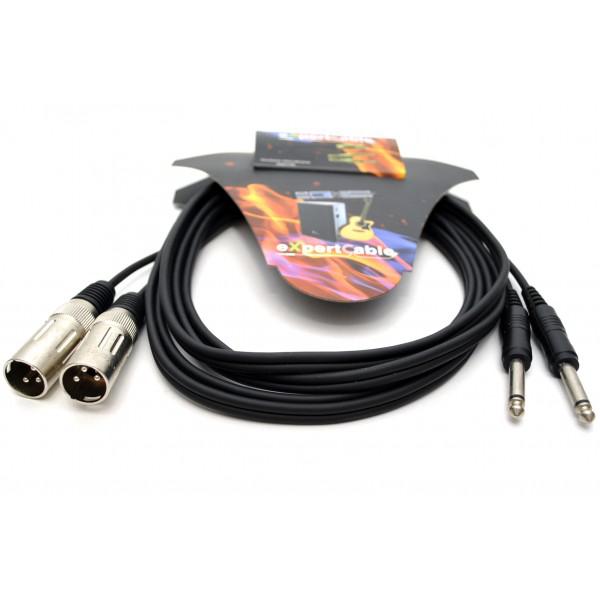 Cablu profesional 2JACK (6,3mm)-2XLR - 1,5m - Cablu profesional 2JACK (6,3mm)-2XLR - 1,5m