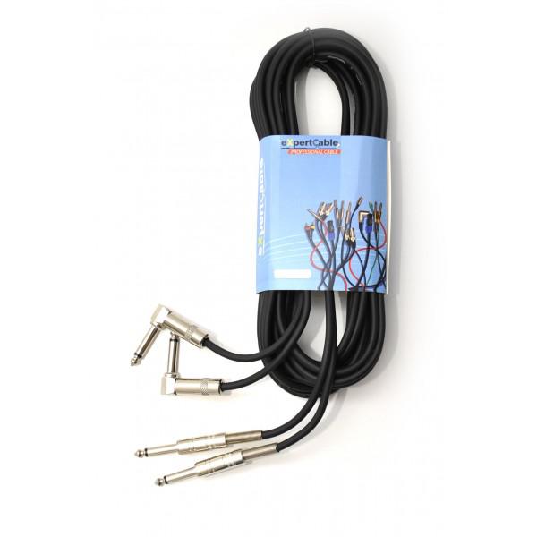 Cablu 2xJACK(6,3mm) - 2xJACK (6,3mm cu cot)-5m