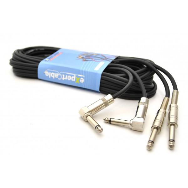 Cablu 2xJACK(6,3mm) - 2xJACK (6,3mm cu cot)-5m - Cablu 2xJACK(6,3mm) - 2xJACK (6,3mm cu cot)-5m