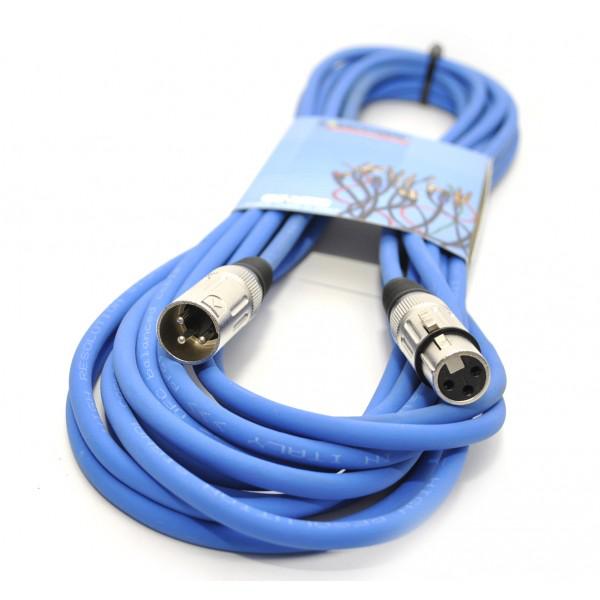 CABLU XLR -XLR ALBASTRU EXPERTCABLE 5M - CABLU XLR -XLR ALBASTRU EXPERTCABLE 5M