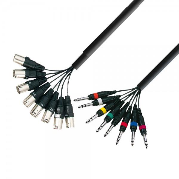 Multicore AdamHall 8xXLR(tata) 8xJack(6,3mm) 5m