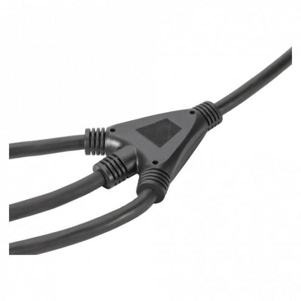 Cablu alimentare 3 in 1 Soclu Unghi / 3x IEC - Cablu alimentare 3 in 1 Soclu Unghi / 3x IEC