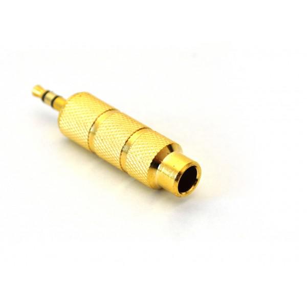 Adaptor Jack 3,5mm - Jack 6,3mm - Auriu - Adaptor Jack 3,5mm - Jack 6,3mm - Auriu