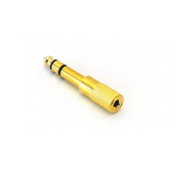 Adaptor Jack 6,3mm - Jack 3,5mm - Auriu - Adaptor Jack 6,3mm - Jack 3,5mm - Auriu