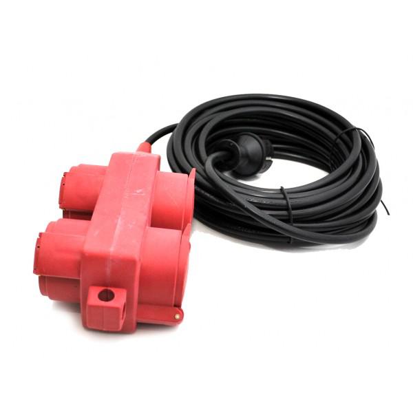 Cablu alimentare cu 4 prize - 10m - Cablu alimentare cu 4 prize - 10m