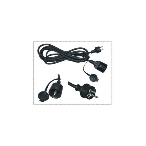 Prelungitor 10m 3x1,5 MM├é┬▓-cablu dublu cauciucat HO5RR-F cu cupla pentru Out-Door IP44.