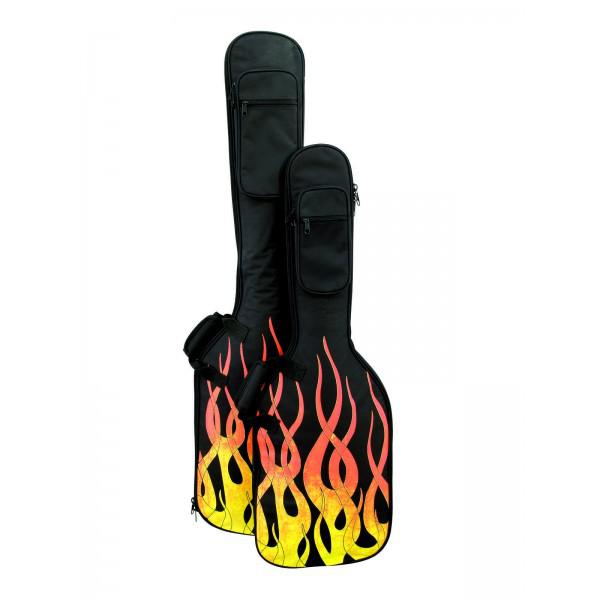 Husa Chitara Bass Dimavery BSB-200 Flame - Husa Chitara Bass Dimavery BSB-200 Flame