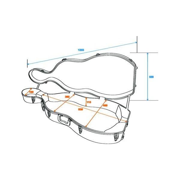 Case Violoncel Dimavery plastic 4/4 - Case Violoncel Dimavery plastic 4/4