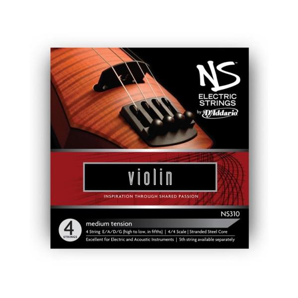 Corzi vioara electrica 4/4 D'addario NS310 Electric Medium