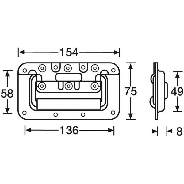 Maner Rack Adam Hall 340822 - Maner Rack Adam Hall 340822