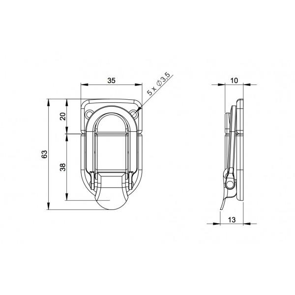 Adam Hall 1604 Sistem de inchidere - Adam Hall 1604 Sistem de inchidere