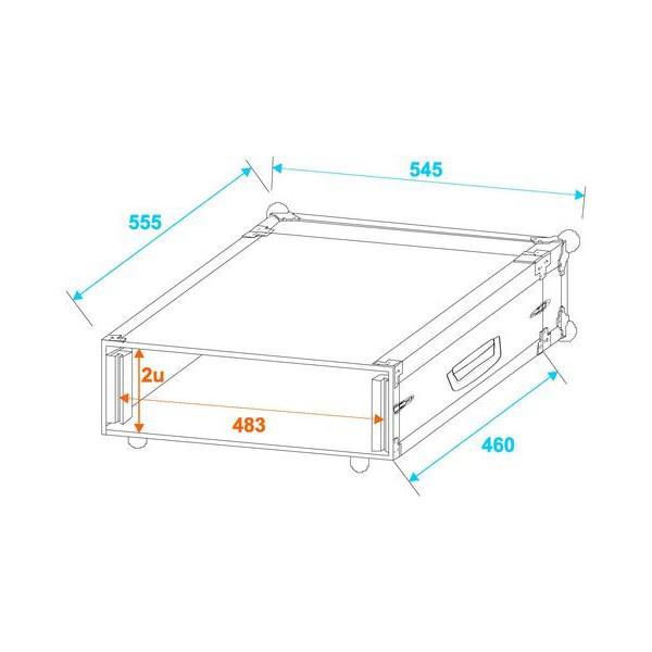 Rack Amplificator 2U PR1 47cm - Rack Amplificator 2U PR1 47cm