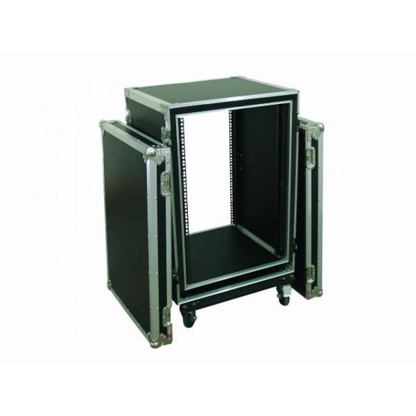 Rack Amplificatoare Anti-Shock 16U (Roti+Capace) - Rack Amplificatoare Anti-Shock 16U (Roti+Capace)
