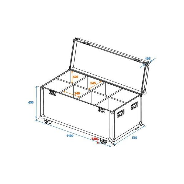 Case pentru 8x PAR-64/ML-56 - Case pentru 8x PAR-64/ML-56