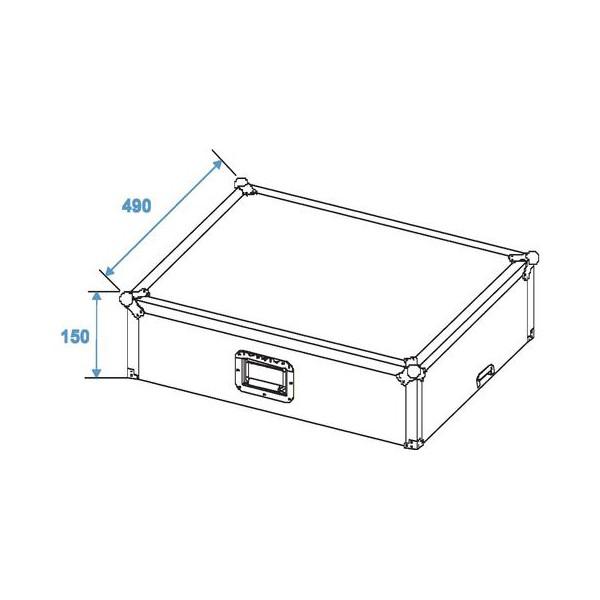 Mixer case Pro LS-19 laptop tray,black - Mixer case Pro LS-19 laptop tray,black