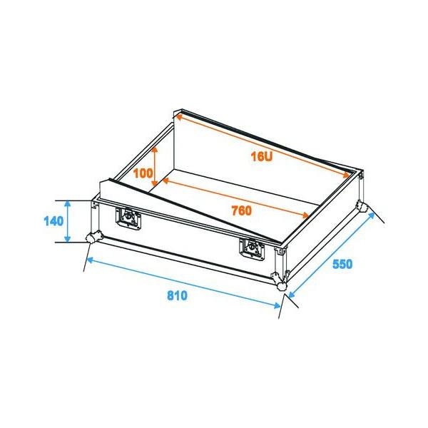 Mixer case Pro MCB-19 16U - Mixer case Pro MCB-19 16U