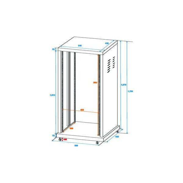 Rack pentru instalatii 36 U - Rack pentru instalatii 36 U