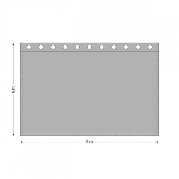 Stage Curtain 9 x 6m - Negru - Stage Curtain 9 x 6m - Negru