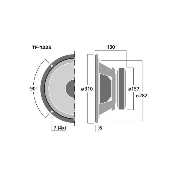 Difuzor Bass Celestion TF-1225 - Difuzor Bass Celestion TF-1225