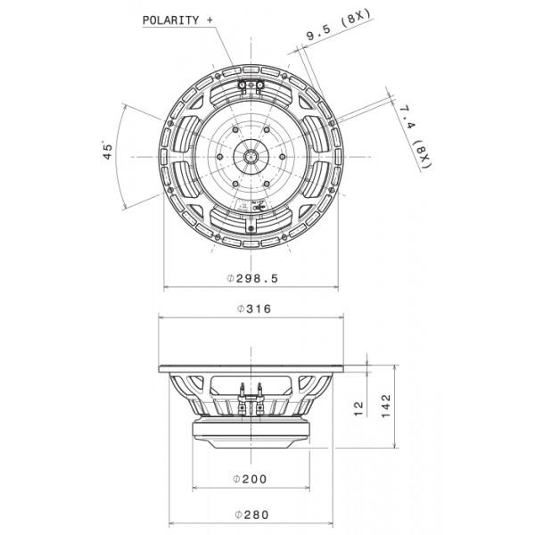 DIFUZOR FAITALPRO 12HP1010 - DIFUZOR FAITALPRO 12HP1010