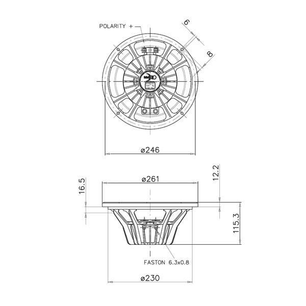 Difuzor FaitalPRO 10PR300 - Difuzor FaitalPRO 10PR300