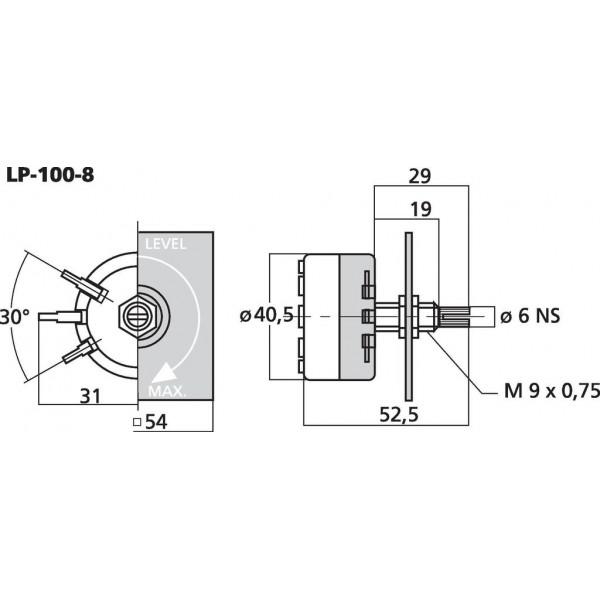 MONACOR LP-100-8 Potentiometru - MONACOR LP-100-8 Potentiometru