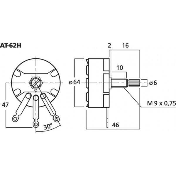 MONACOR AT-62H Potentiometru - MONACOR AT-62H Potentiometru