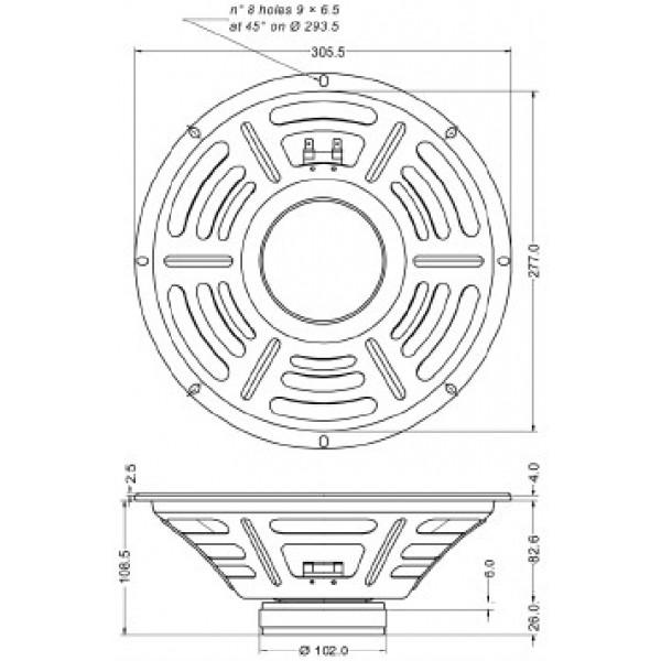 Jensen Mod 12-50 8Ohm - Jensen Mod 12-50 8Ohm