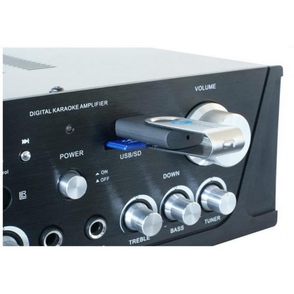 Amplificator Karaoke cu USB/SD & Tuner FM - Amplificator Karaoke cu USB/SD & Tuner FM