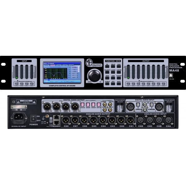 PROCESOR M-ACOUSTICS DSP - MA 48-  32 BITI  , intrari: optic  , digital ,coaxial - PROCESOR M-ACOUSTICS DSP - MA 48-  32 BITI  , intrari: optic  , digital ,coaxial