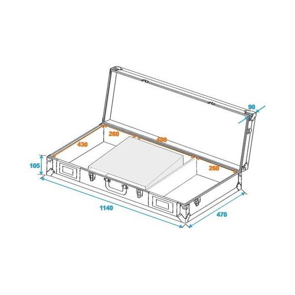 Case Roadinger DS-1 pentru 2 CDJ + Mixer + Laptop - Case Roadinger DS-1 pentru 2 CDJ + Mixer + Laptop