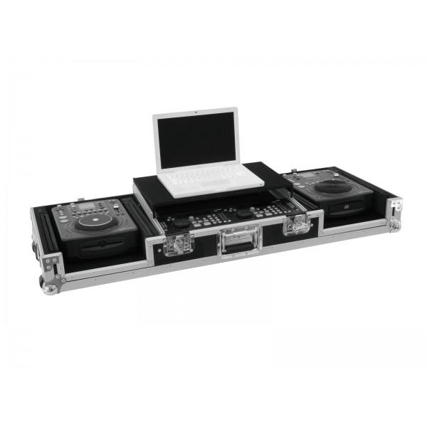 Case Roadinger LS-1 pentru 2 CDJ + Mixer + Laptop - Case Roadinger LS-1 pentru 2 CDJ + Mixer + Laptop