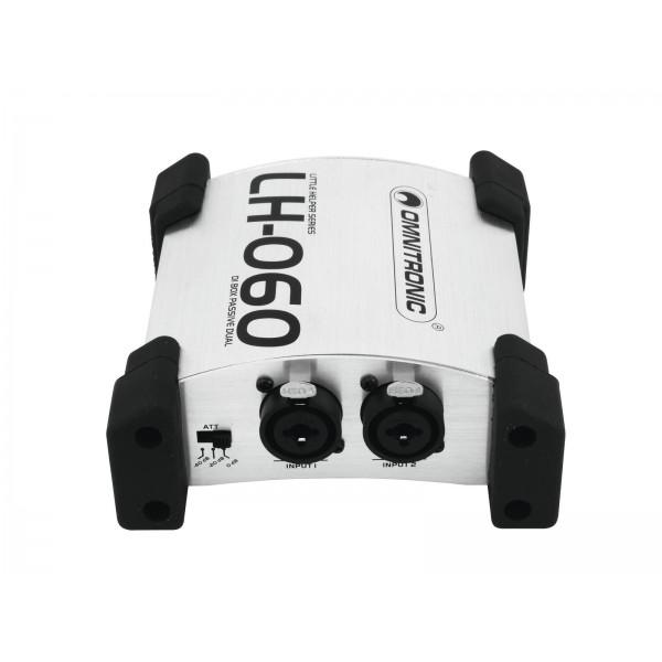 OMNITRONIC LH-060 PRO Passive dual DI-Box - OMNITRONIC LH-060 PRO Passive dual DI-Box