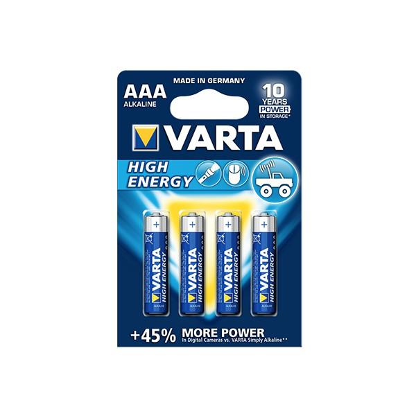 Varta HIGH ENERGY AAA LR3 blister de 4 buc - Varta HIGH ENERGY AAA LR3 blister de 4 buc