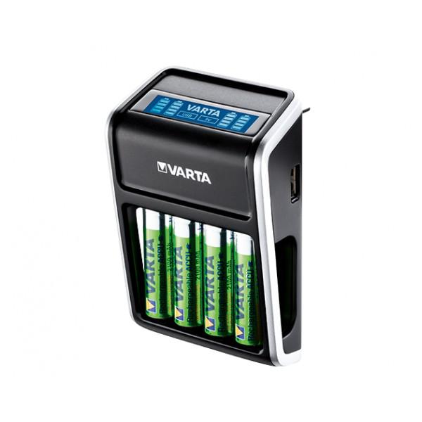 Incarcator Varta LCD USB Plug + 4buc + Acumulatoare 2100mAh - Incarcator Varta LCD USB Plug + 4buc + Acumulatoare 2100mAh