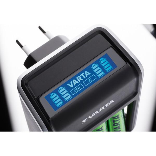 Incarcator Varta LCD USB Plug + 4buc + Acumulatoare 2100mAh - Incarcator Varta LCD USB Plug + 4buc + Acumulatoare 2100mAh