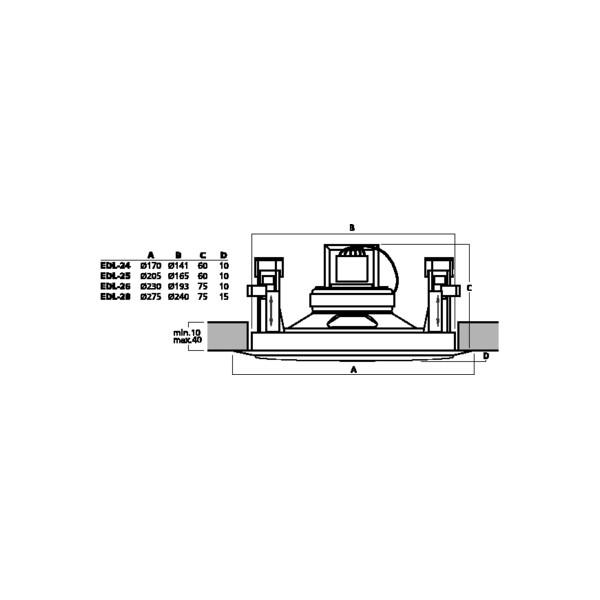 Difuzor Tavan Monacor EDL-26 - Difuzor Tavan Monacor EDL-26