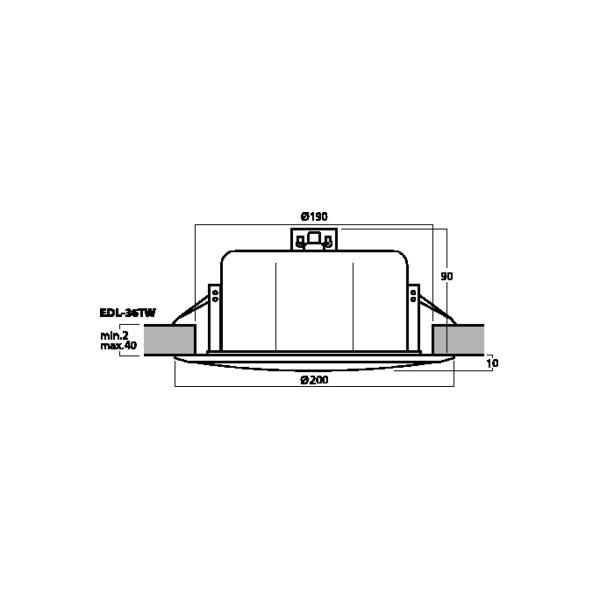 Difuzor Tavan EDL-36TW - Difuzor Tavan EDL-36TW