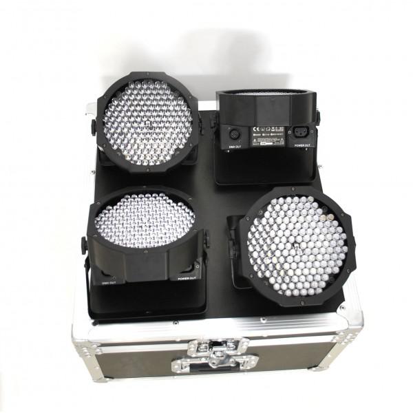 SET 4 FLAT PAR DMX - SET 4 FLAT PAR DMX